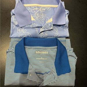 Bonobos Blue Floral and Striped Polo Set